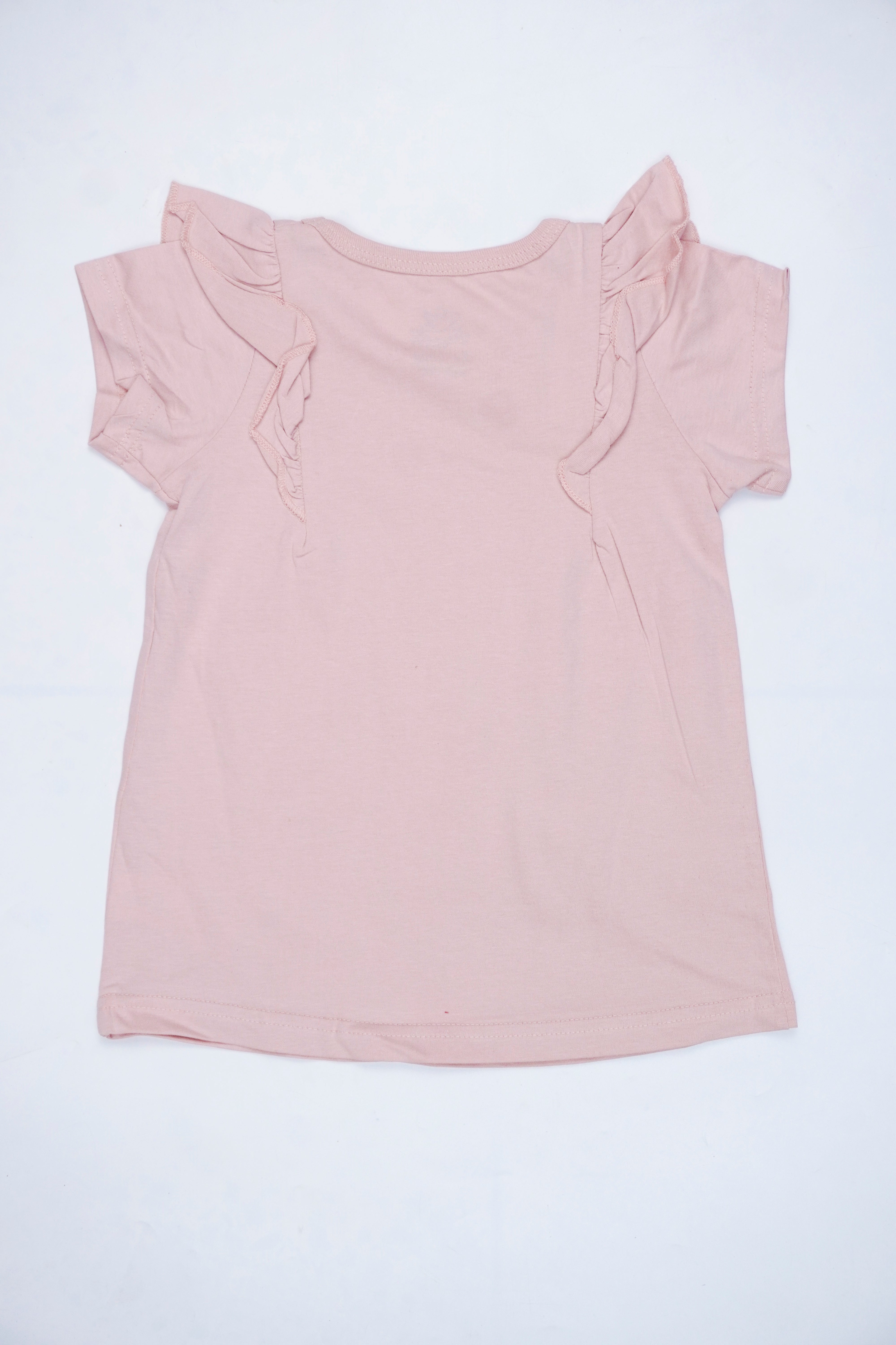 Rainbow Ruffle Sleeve T-Shirt