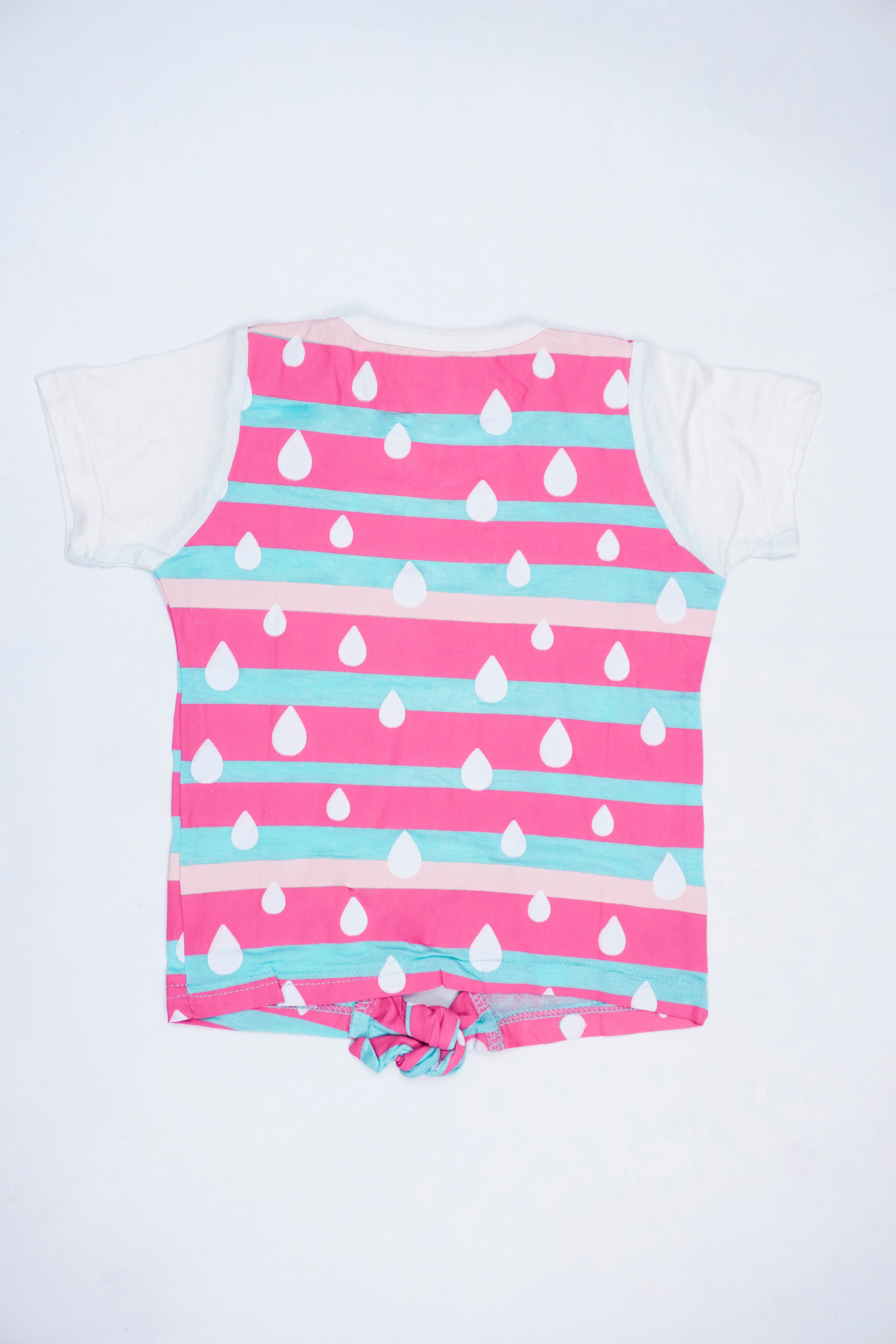 Raindrop Tie-Front T-Shirt