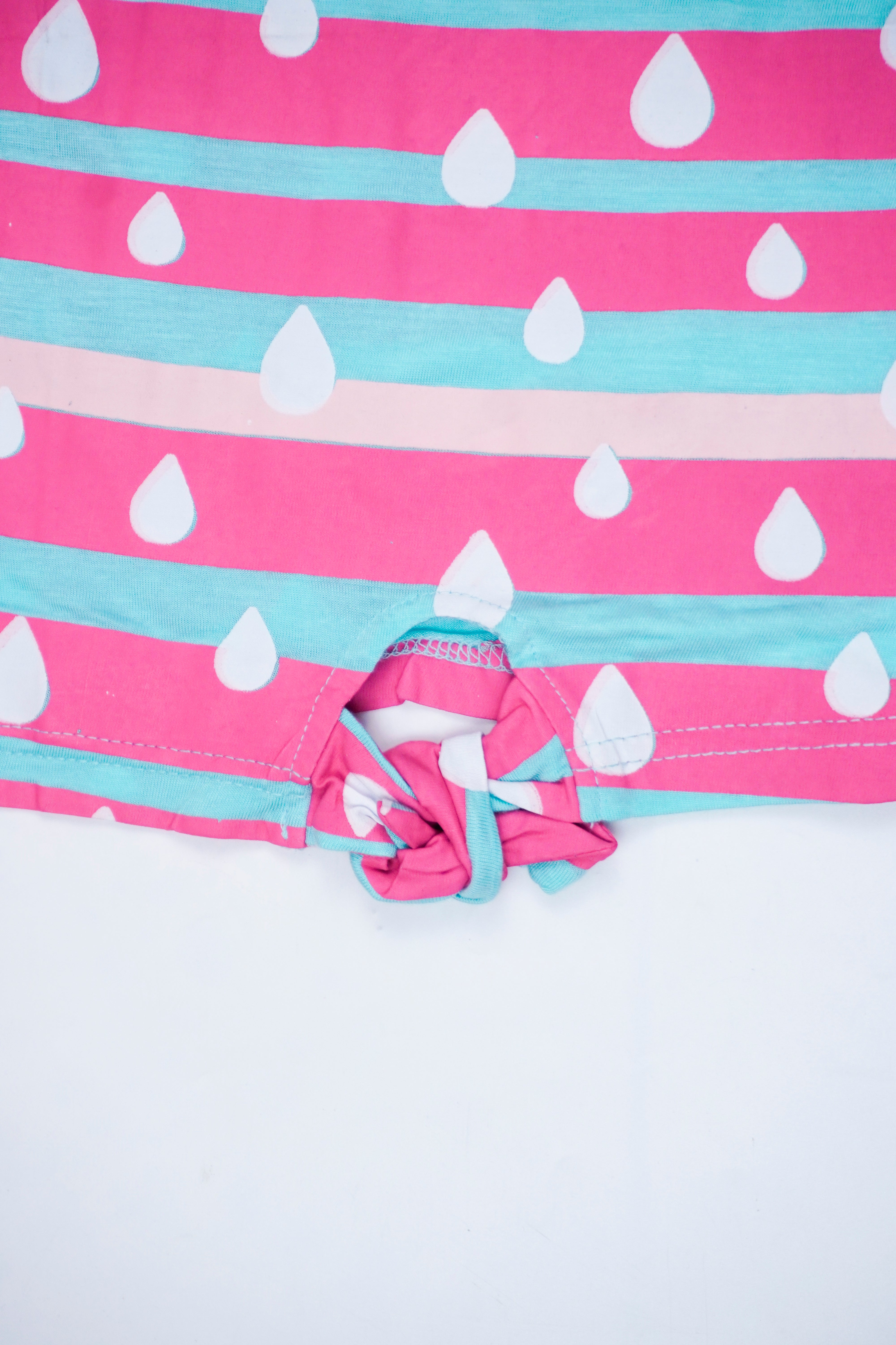 Raindrop Tie-Front T-Shirt