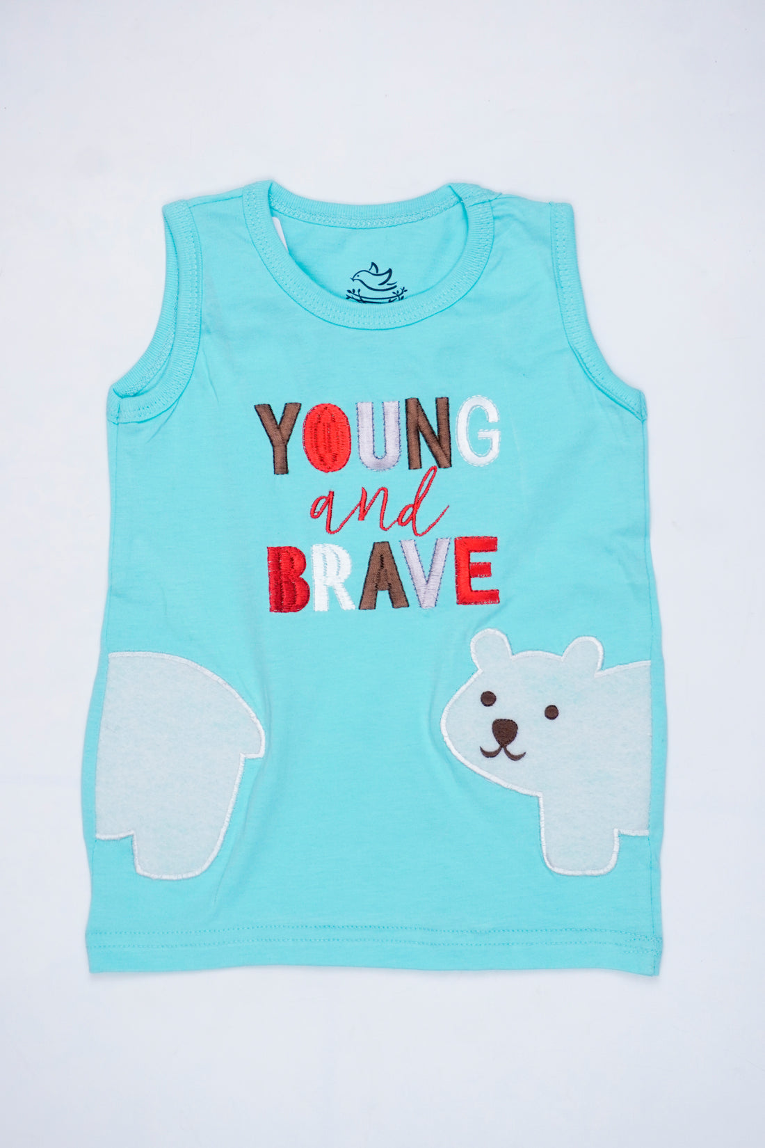 Young and Brave Bear Tank Top