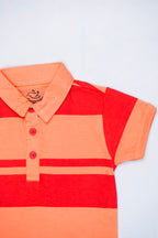 Dino Drive Polo Romper