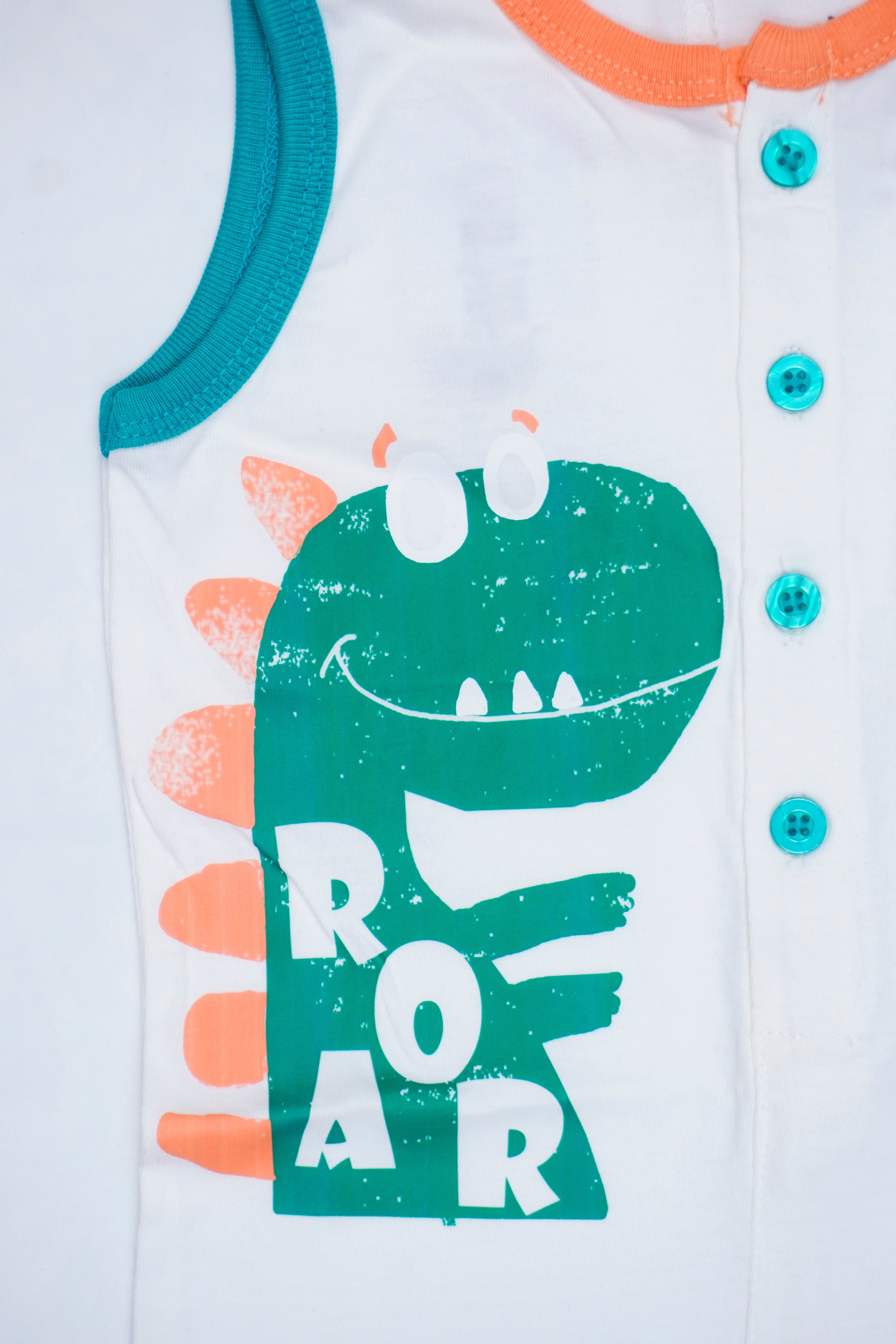 Dino Drive Sleeveless Full Length BodySuit