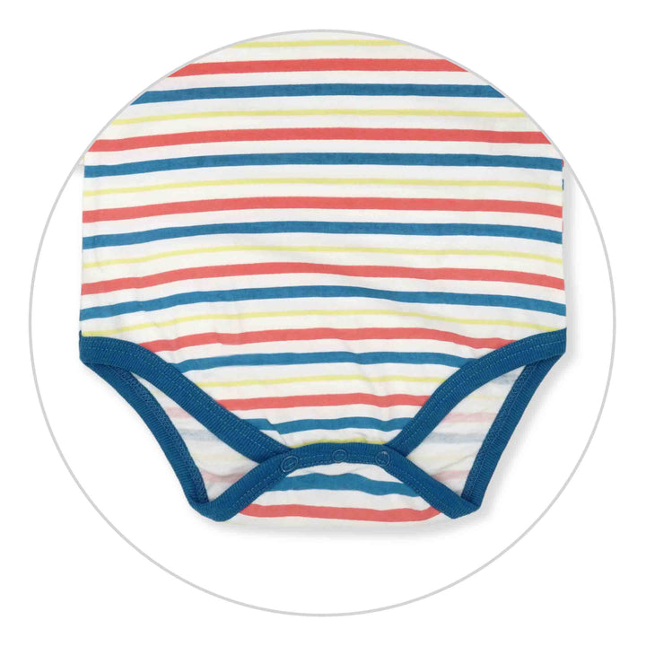 Fun In The Sea Stripe Long Sleeve Bodysuit