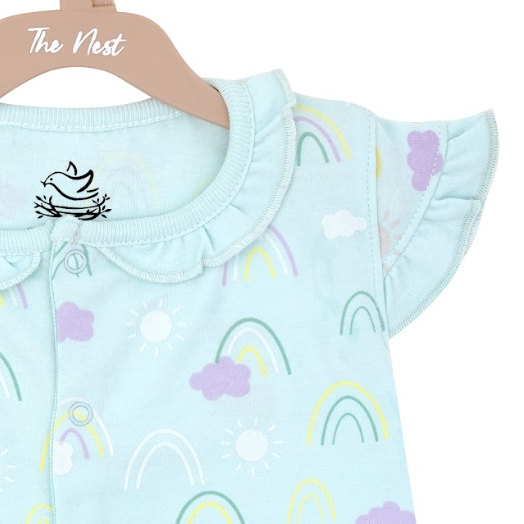 Colors and Unicorn Frill Romper