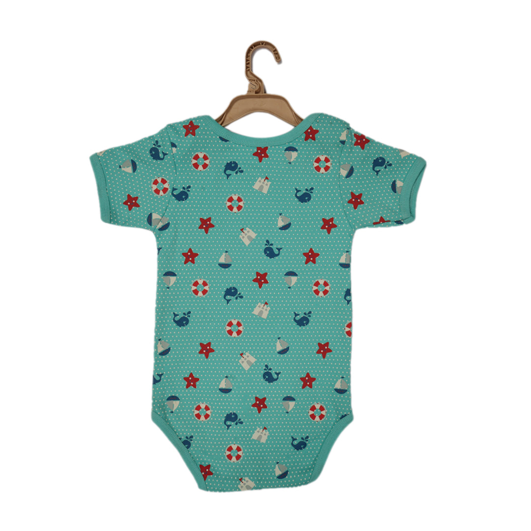 Nautica - Star Fish Short Sleeve BodySuit (Sea Green)