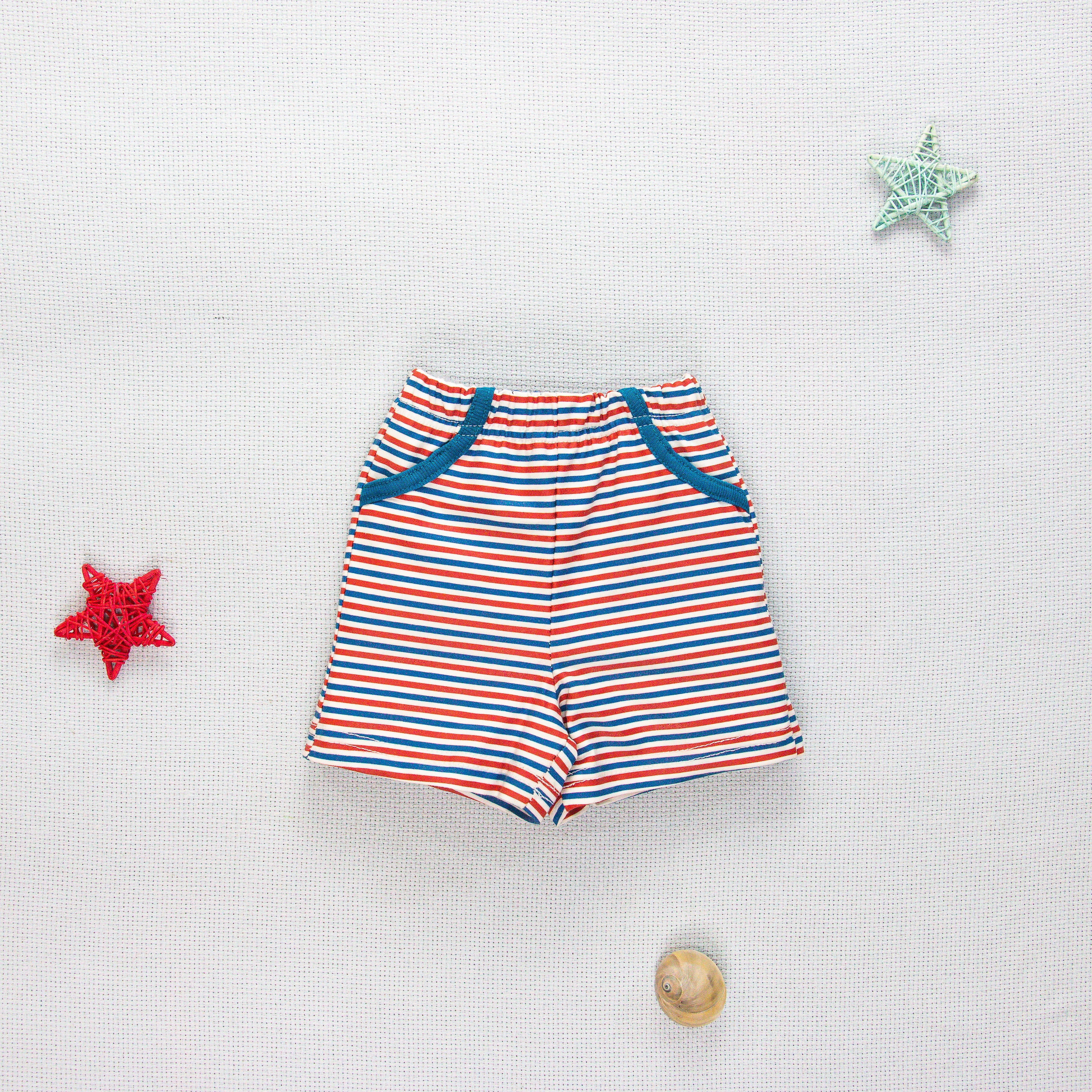 Nautica Short (Stripe White)