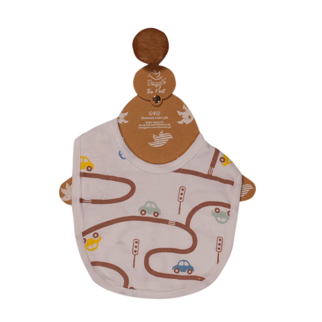 Baby Road & Car Bib (White)