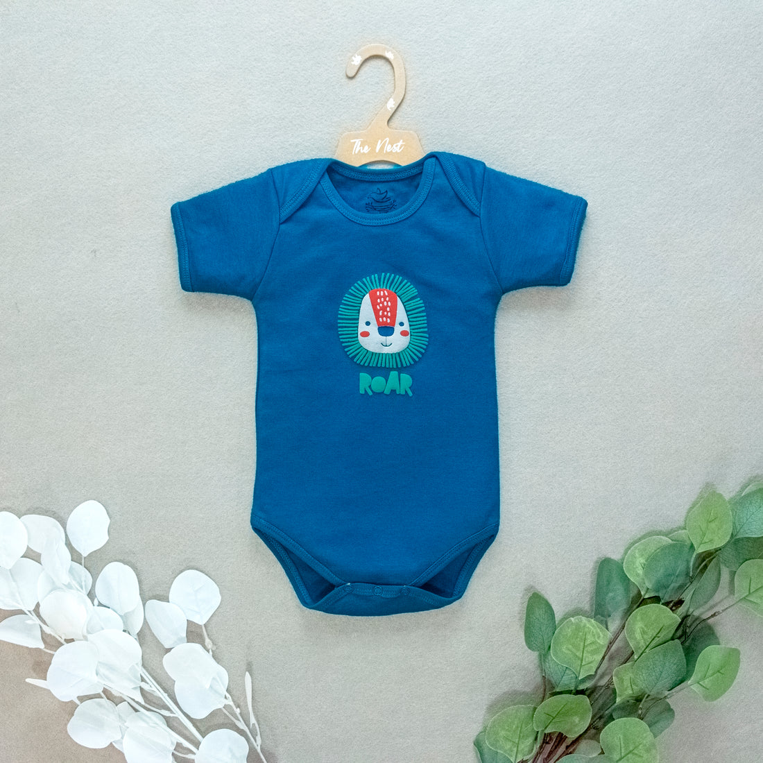 Lion blue bodysuit