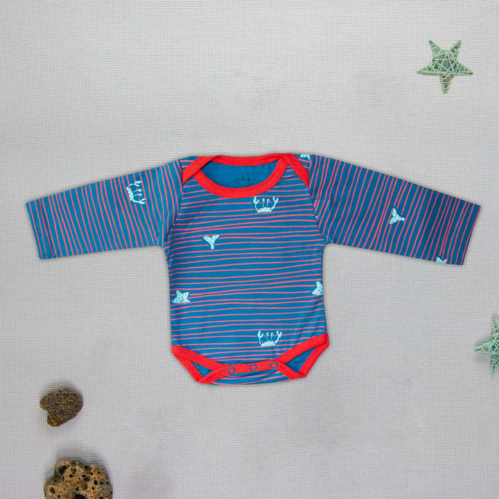 Long Sleeve Bodysuit(Wavy Stripe) Nautica