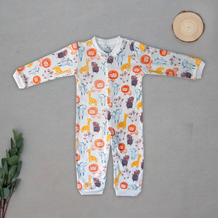 White Jungle sleeping suit