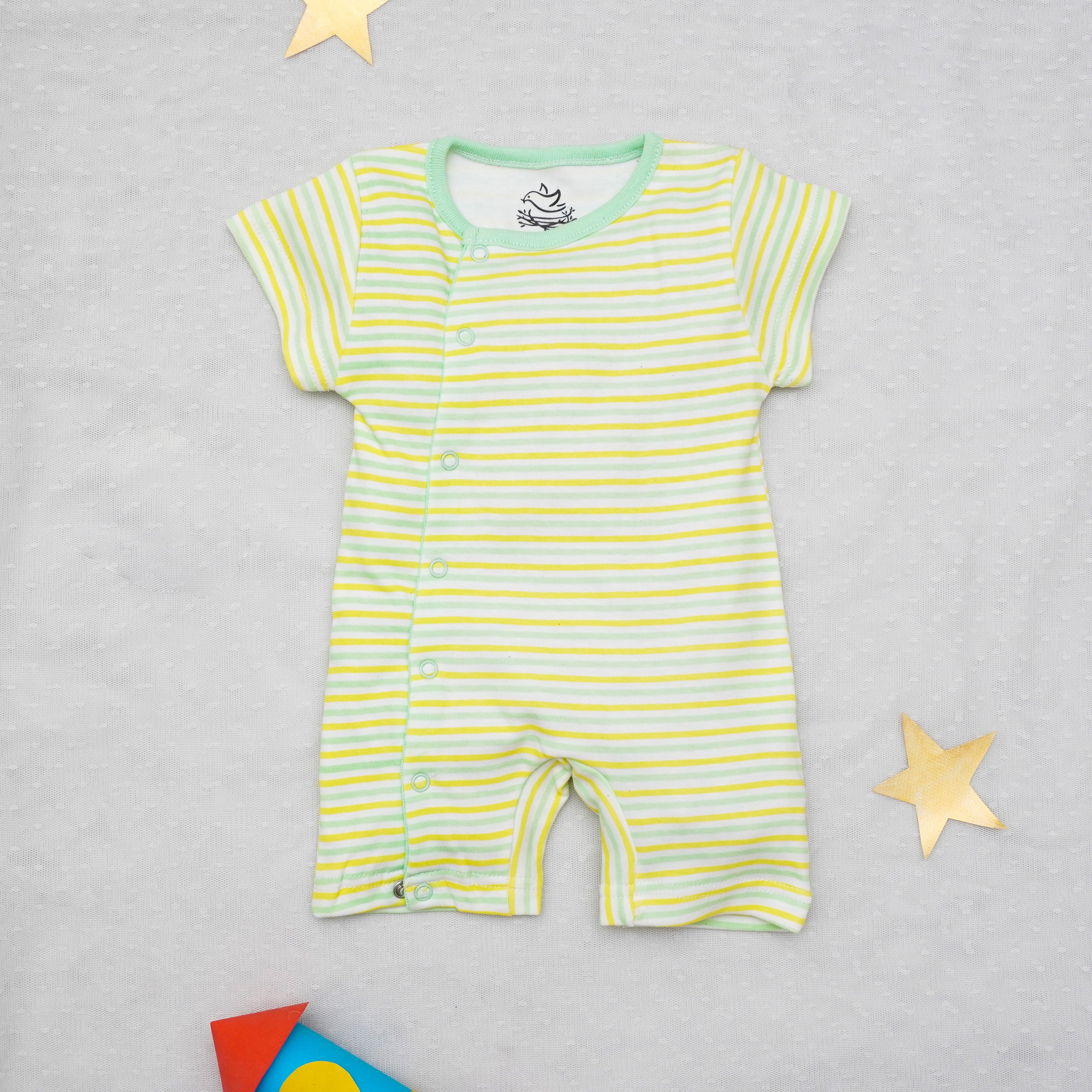 Olive Green Half Sleeves Bodysuit