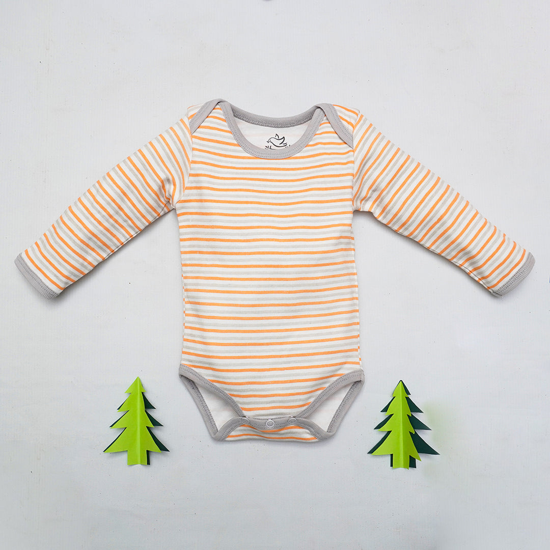 THRILL NIGHT IN CAMP LONG SLEEVE STRIPE BODYSUIT