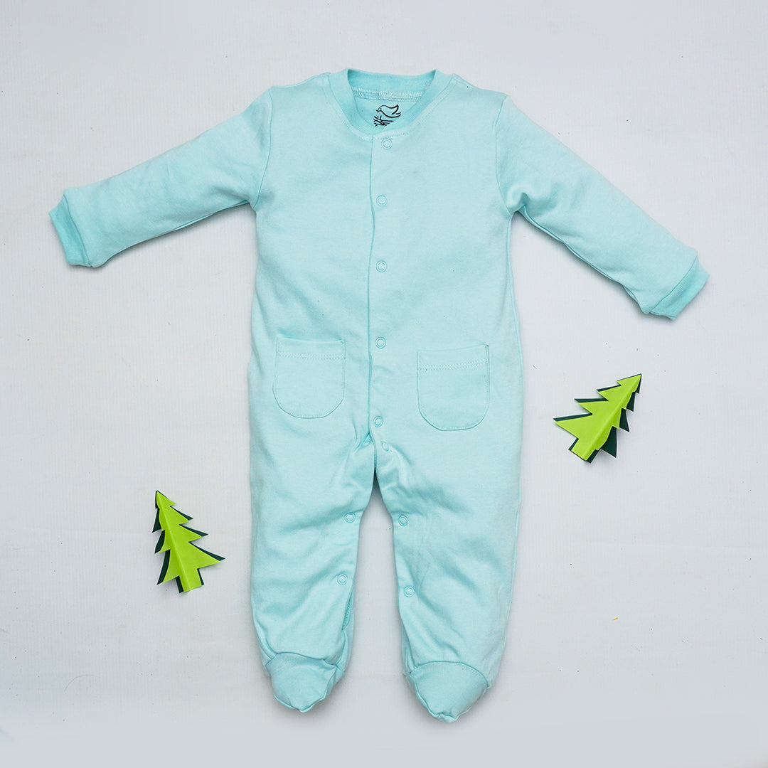 Plain Blue Sleeping Suit