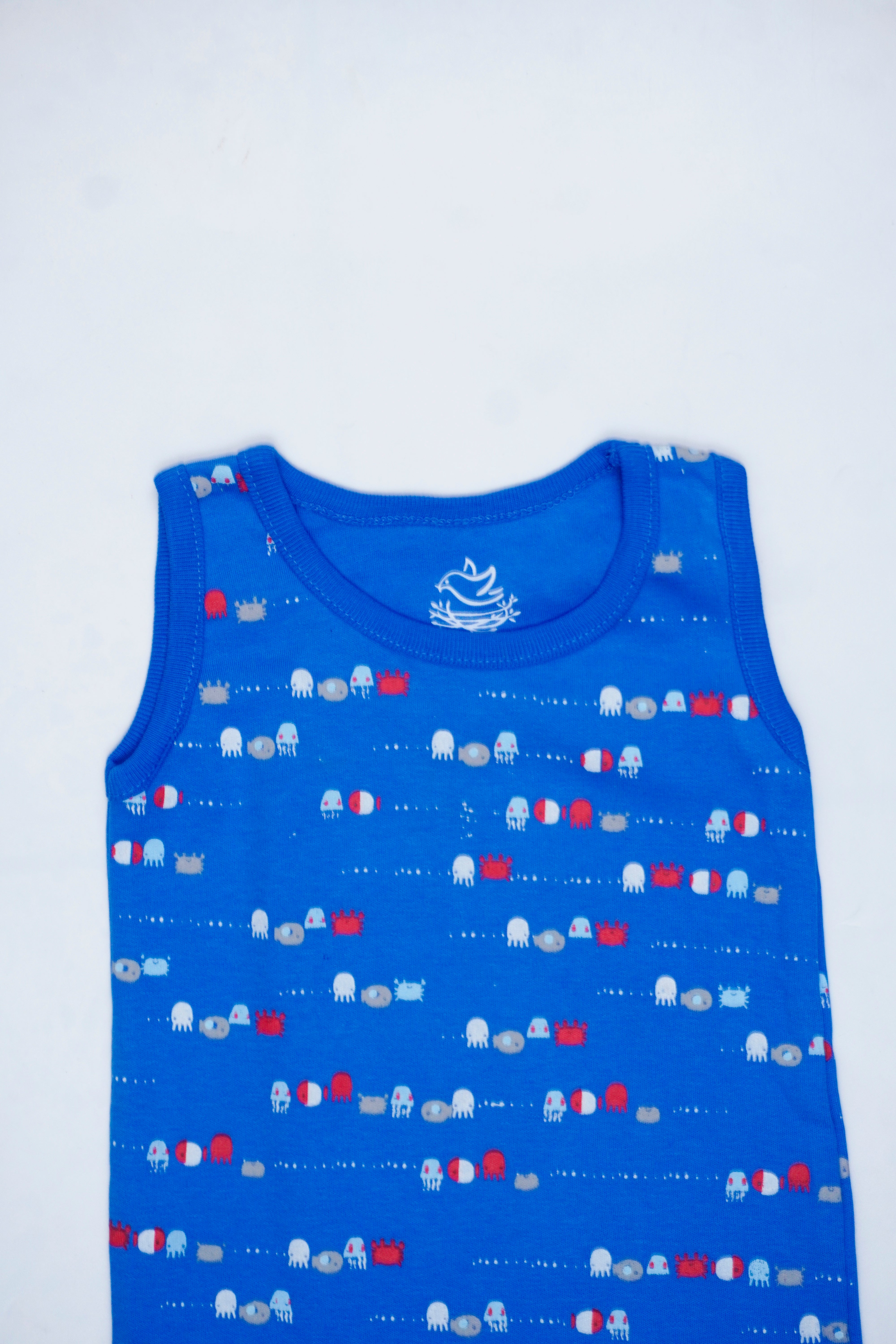 Pack Of 3 Sea Adventure Sleece Less Bodysuit (Bundle)