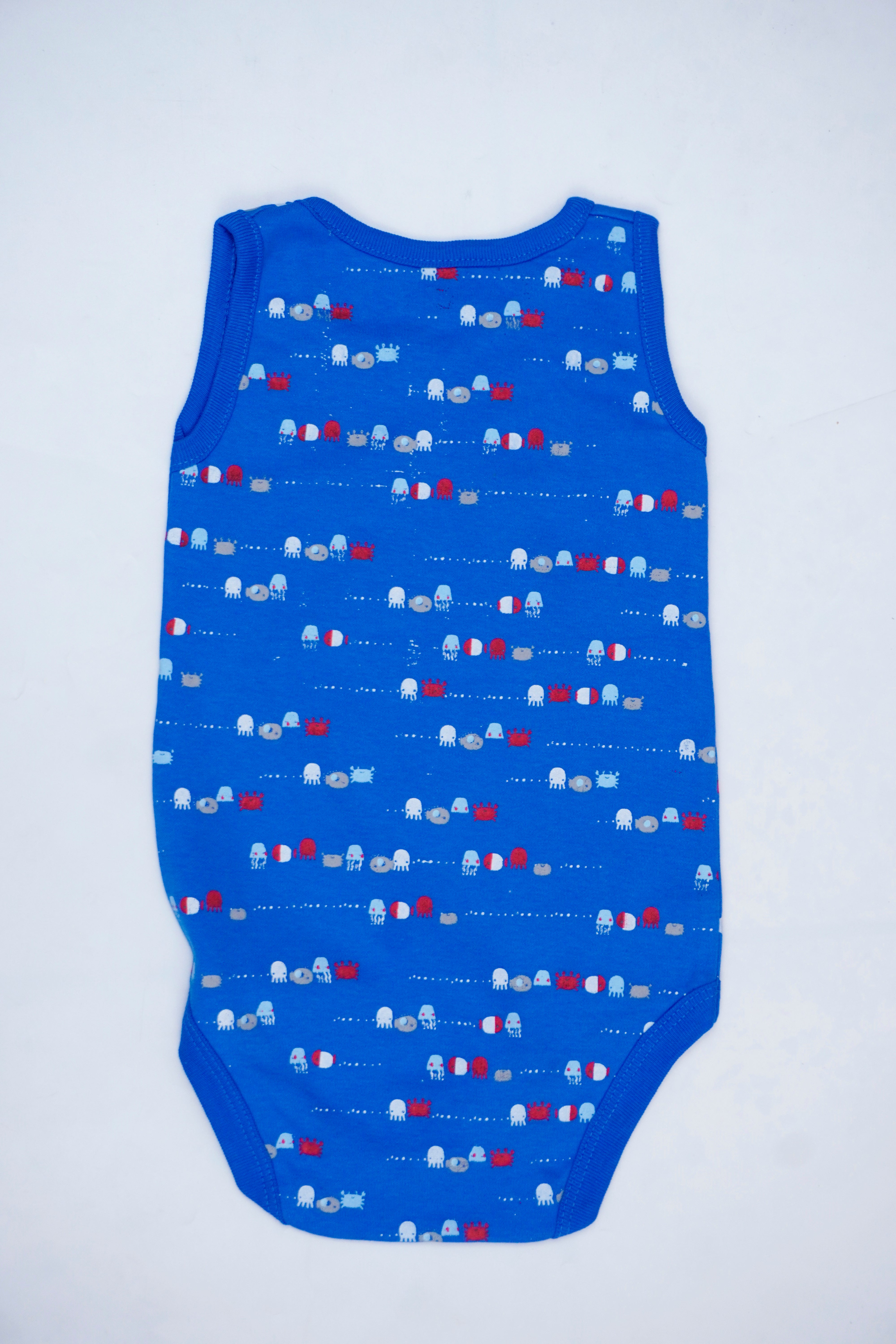Pack Of 3 Sea Adventure Sleece Less Bodysuit (Bundle)