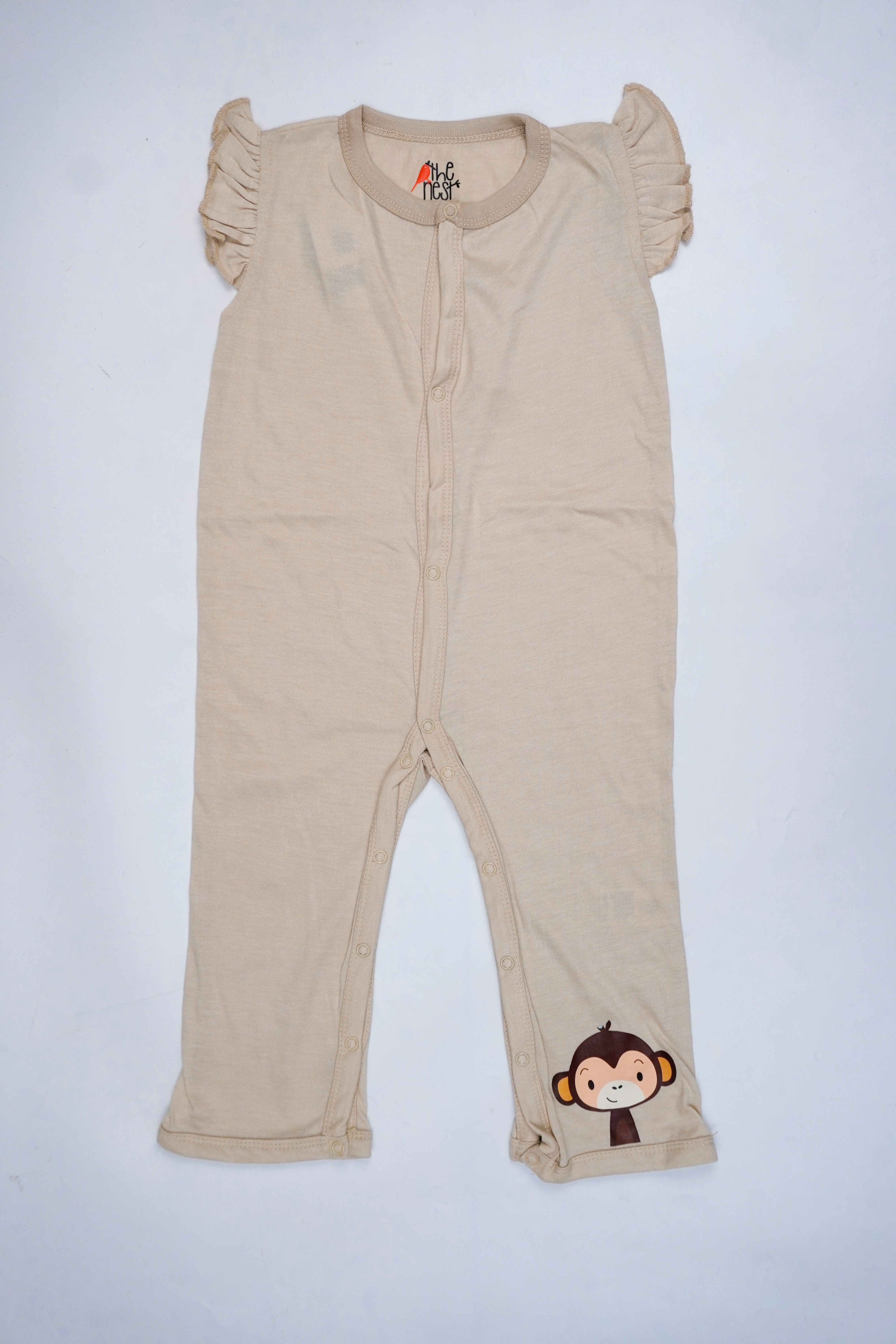 Nest Basic Full-Length Romper – Mustard Yellow Safari Edition