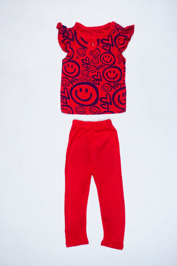 Just Smile Basic T-Shirt Frill + Pajama