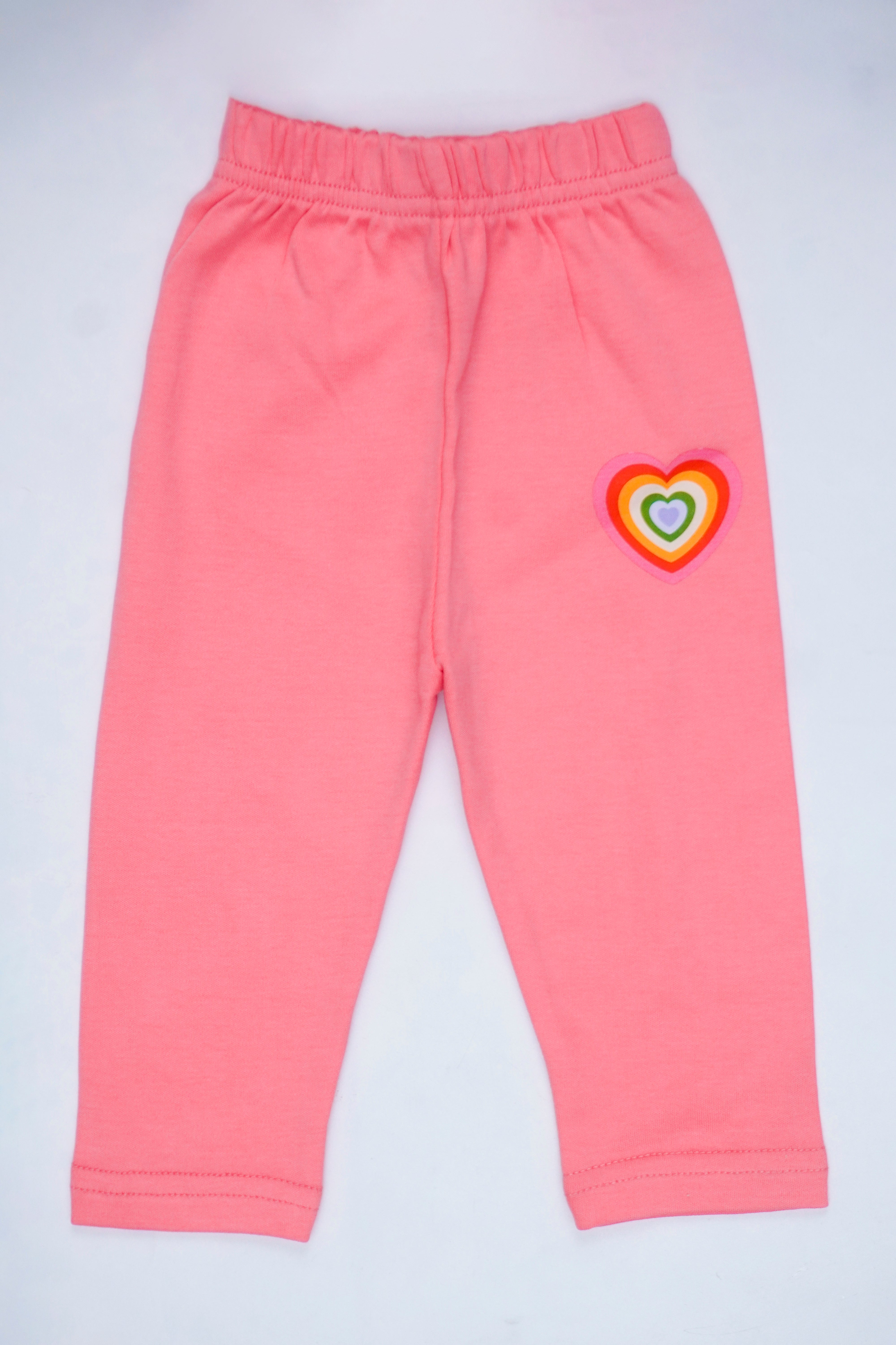 Just Smile – Nest Basic T-Shirt Frill + Pajama Set –  Pink