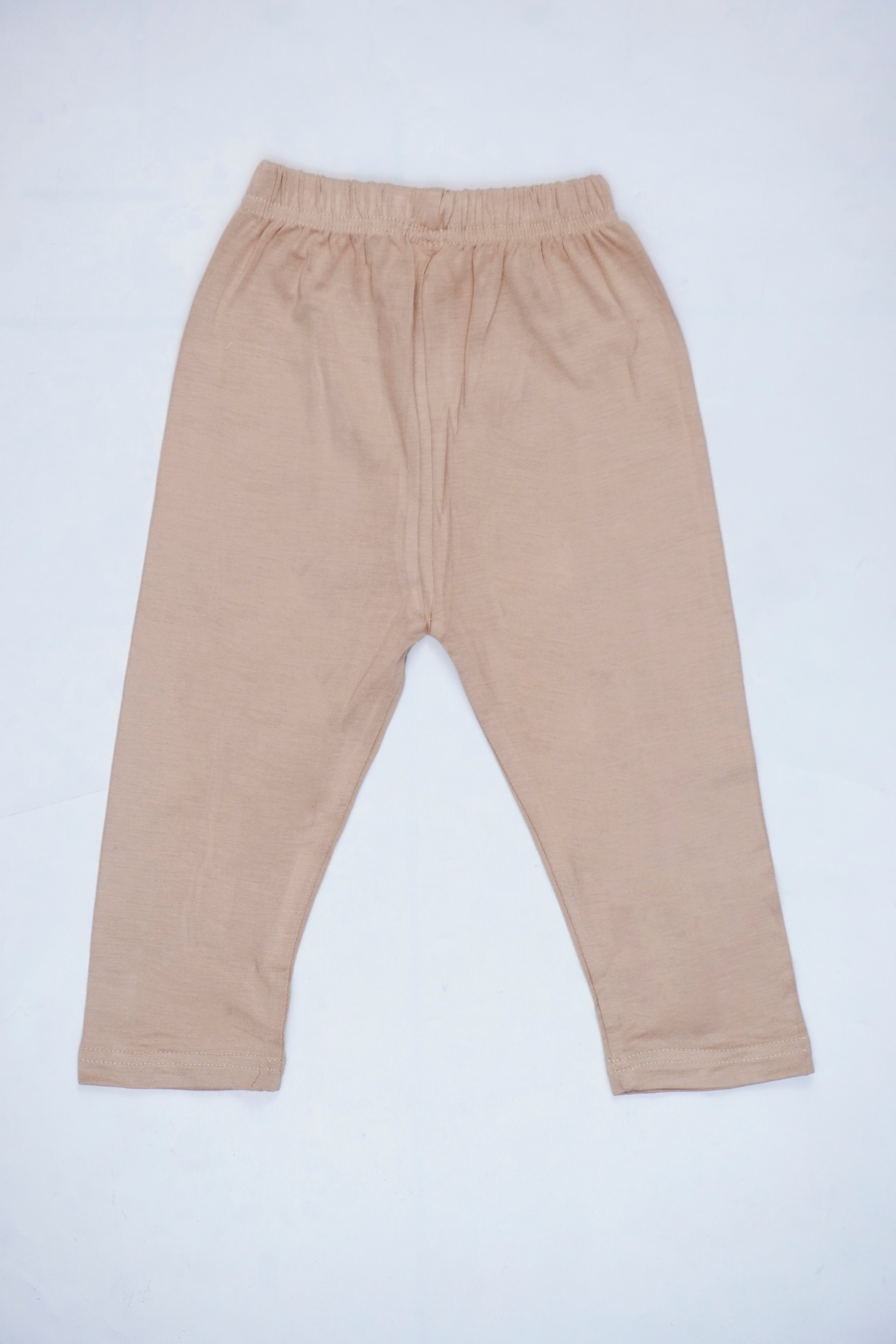 Just Smile - Nest Basic T-Shirt Cap Sleeve + Pajama, Beige