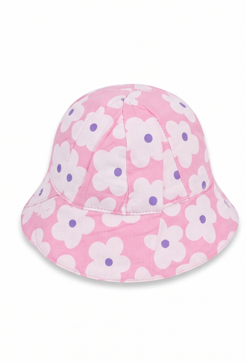 Milky Flora Cap: Premium Floral Cotton Bucket Hat for Kids
