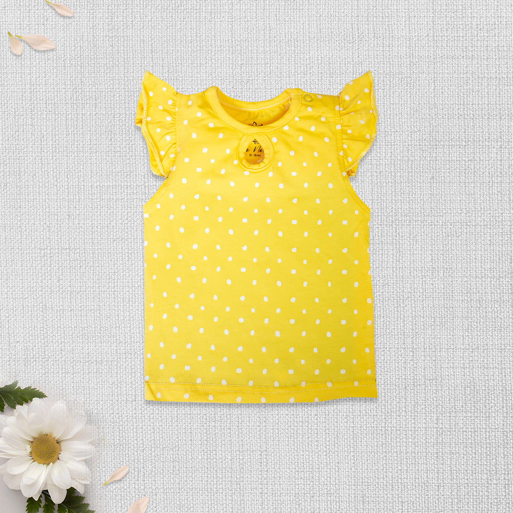 FLOWER GARDEN-T-Shirt Frill  (Polka Dot)