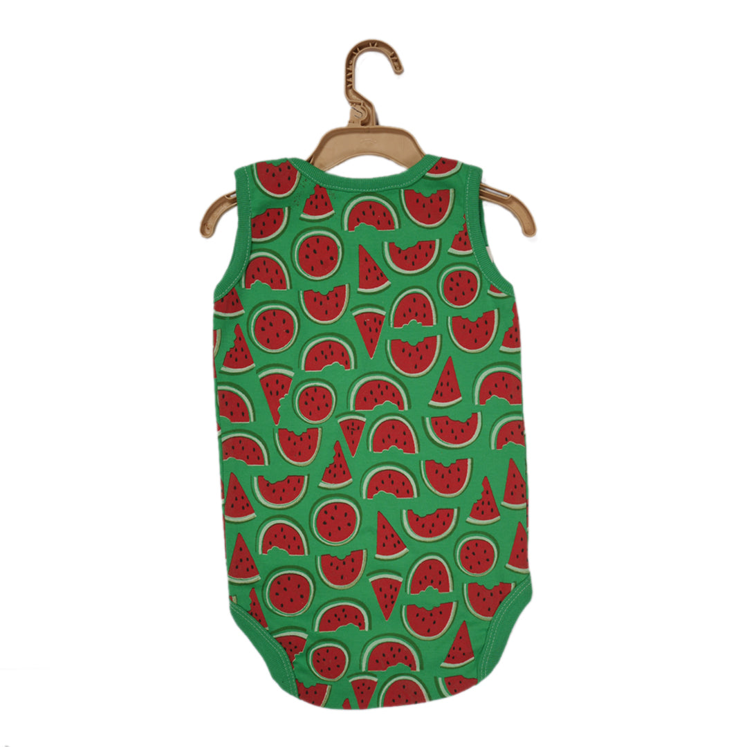 Watermelon Sleeveless Bodysuit Green