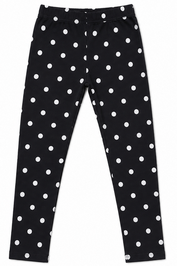 Girls Tight Black Printed
