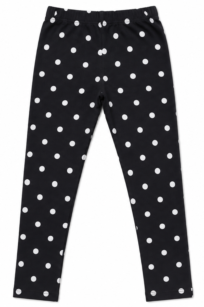 Girls Tight Black Printed