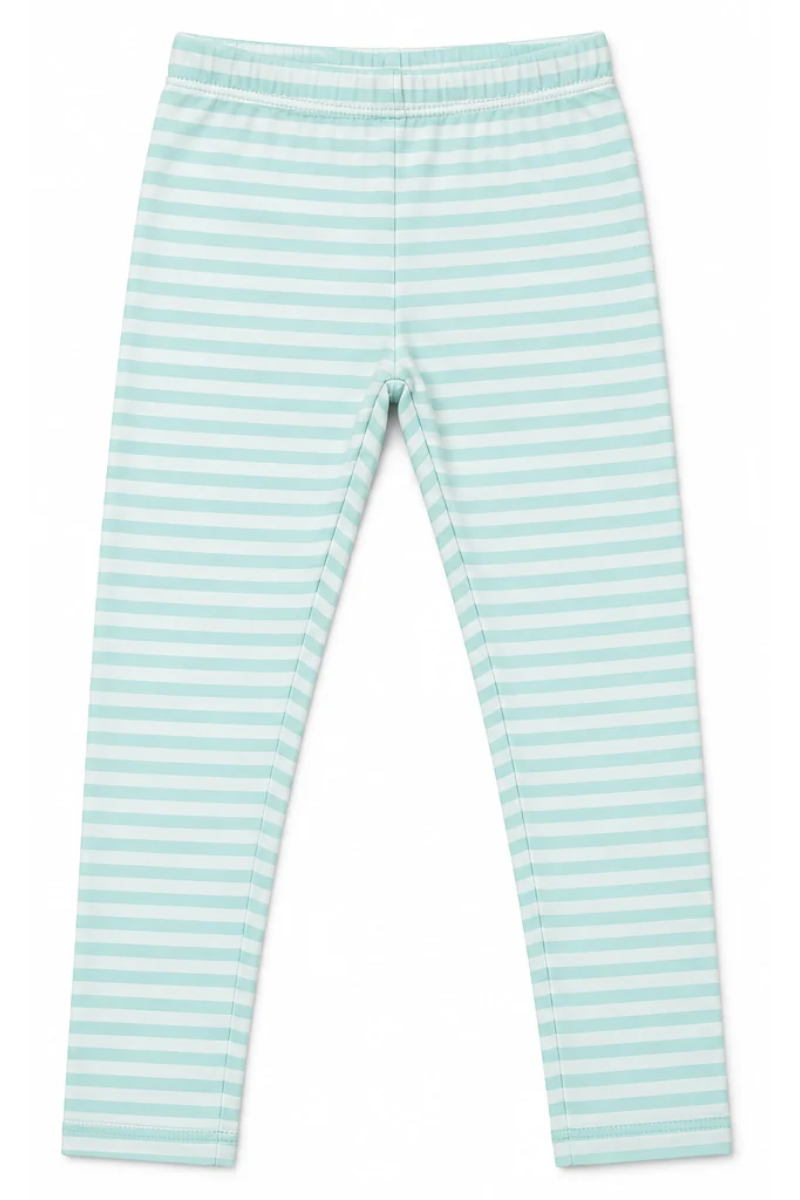 Girls Tight Blue Glow Printed