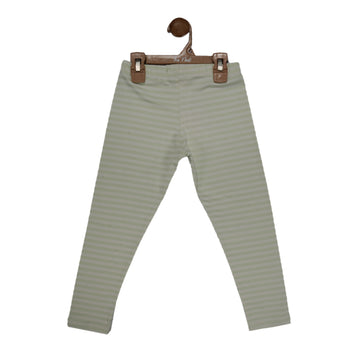 Girls Printed Tights (Light Green)
