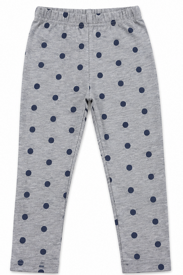 Girls Tight Grey Marl Printed