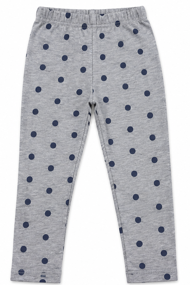 Girls Tight Grey Marl Printed