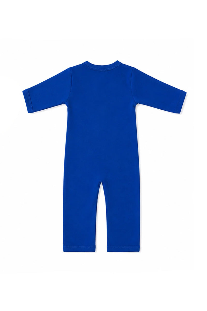 Royal Blue Beep Beep Baby Sleepsuit