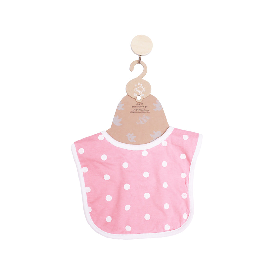 Rosy polka bib