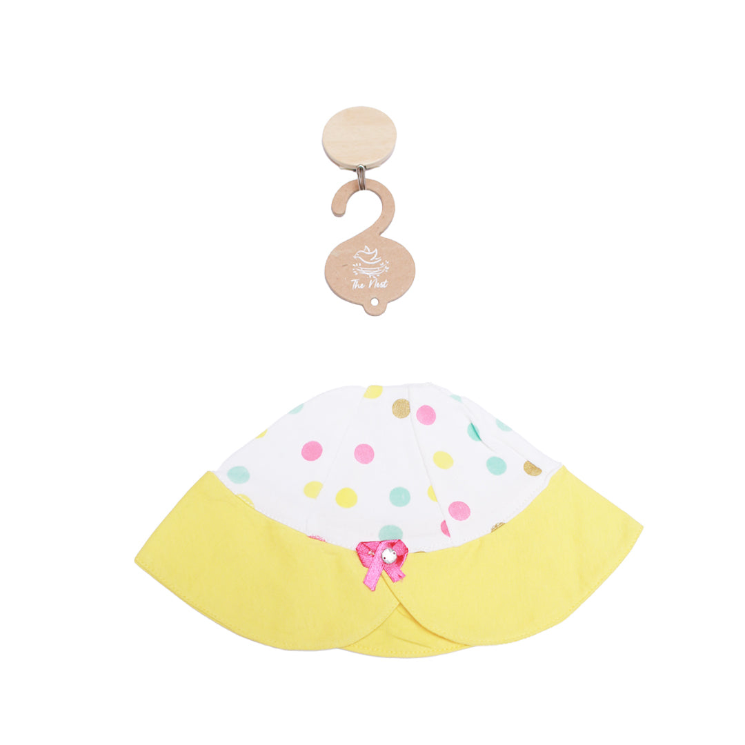 Unicorn Polka Yellow Cap