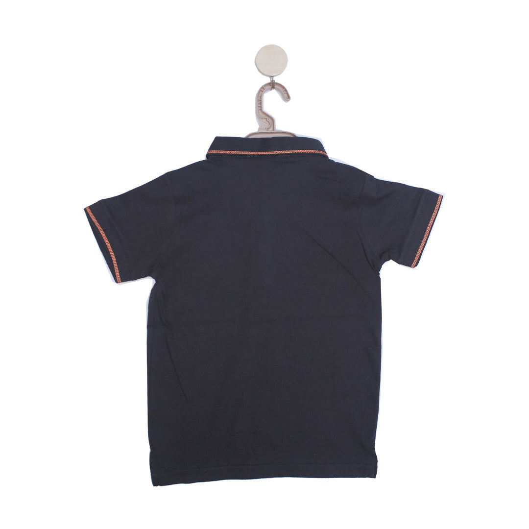 Orange Line Collar Polo