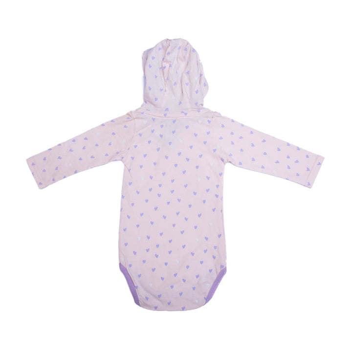 Periwinkle Long Sleeve hooded bodysuit