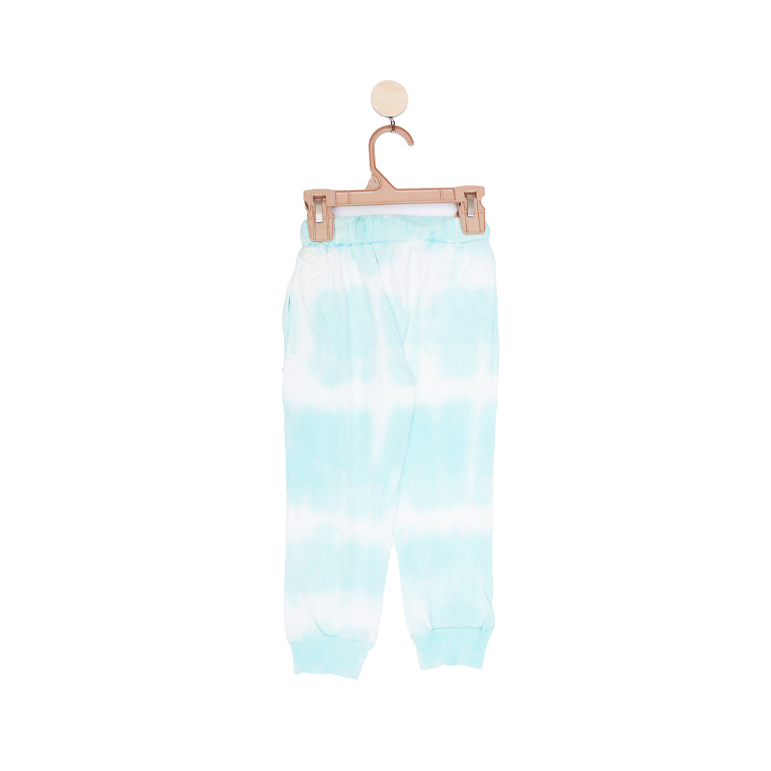 Cloudy sky tie-dye Trouser