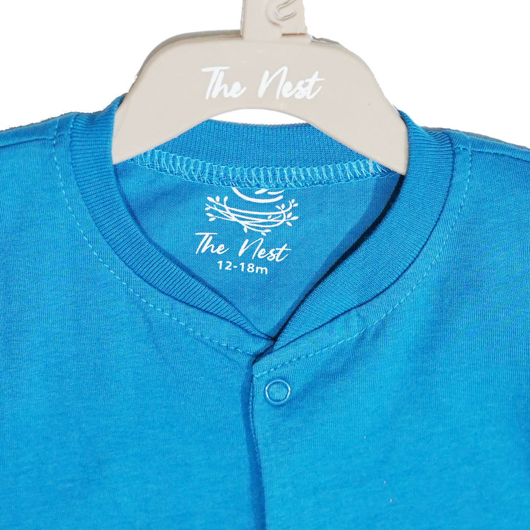Fiesty Blue Sleeping Suit