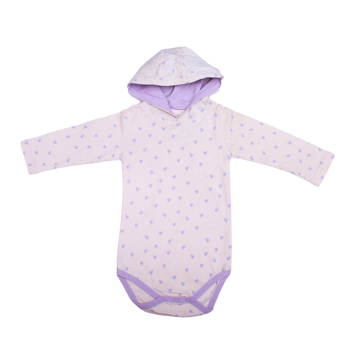 Periwinkle Long Sleeve hooded bodysuit