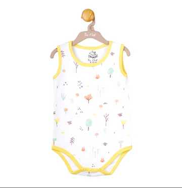 Bunny Breeze Bodysuit with yellow Trim