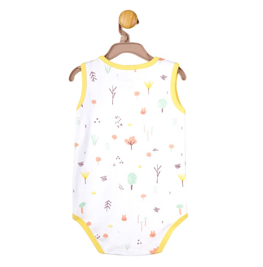 Bunny Breeze Bodysuit with yellow Trim