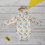 Long Sleeve Bodysuit With Hood(Building & Sun) Sun City