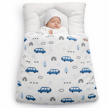 The Nest Exclusive Baby Carry Nest - Cars On Road