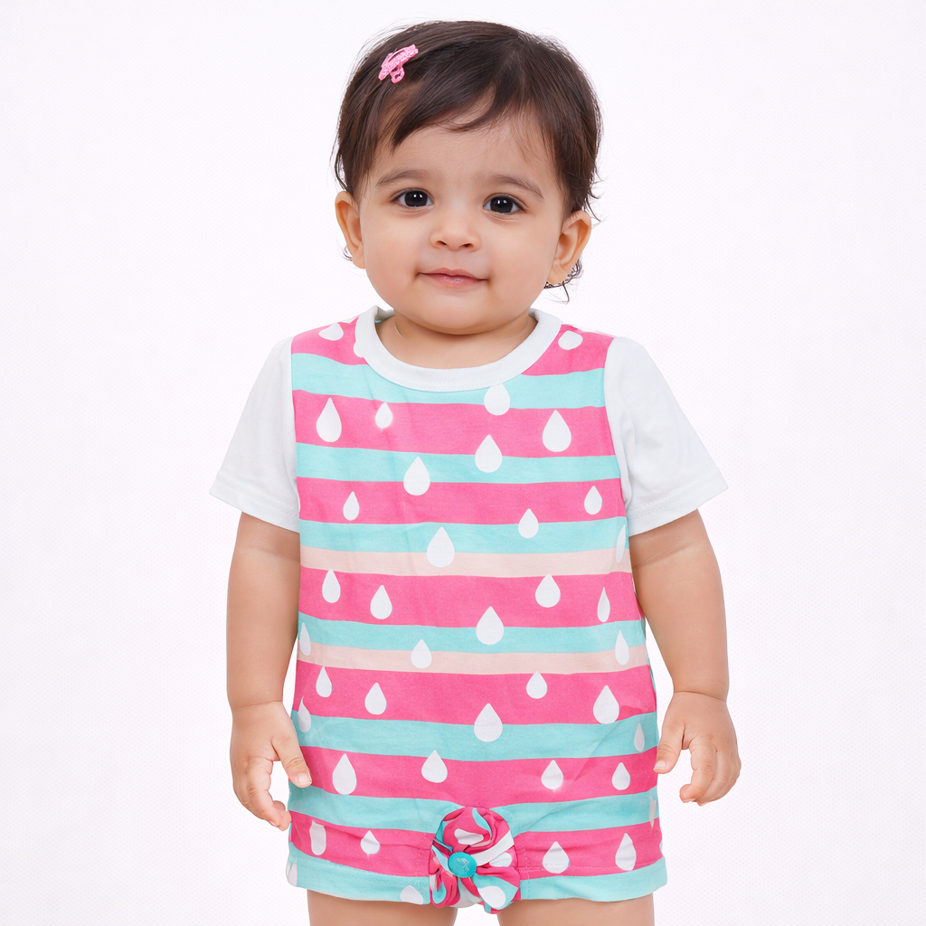 Raindrop Tie-Front T-Shirt