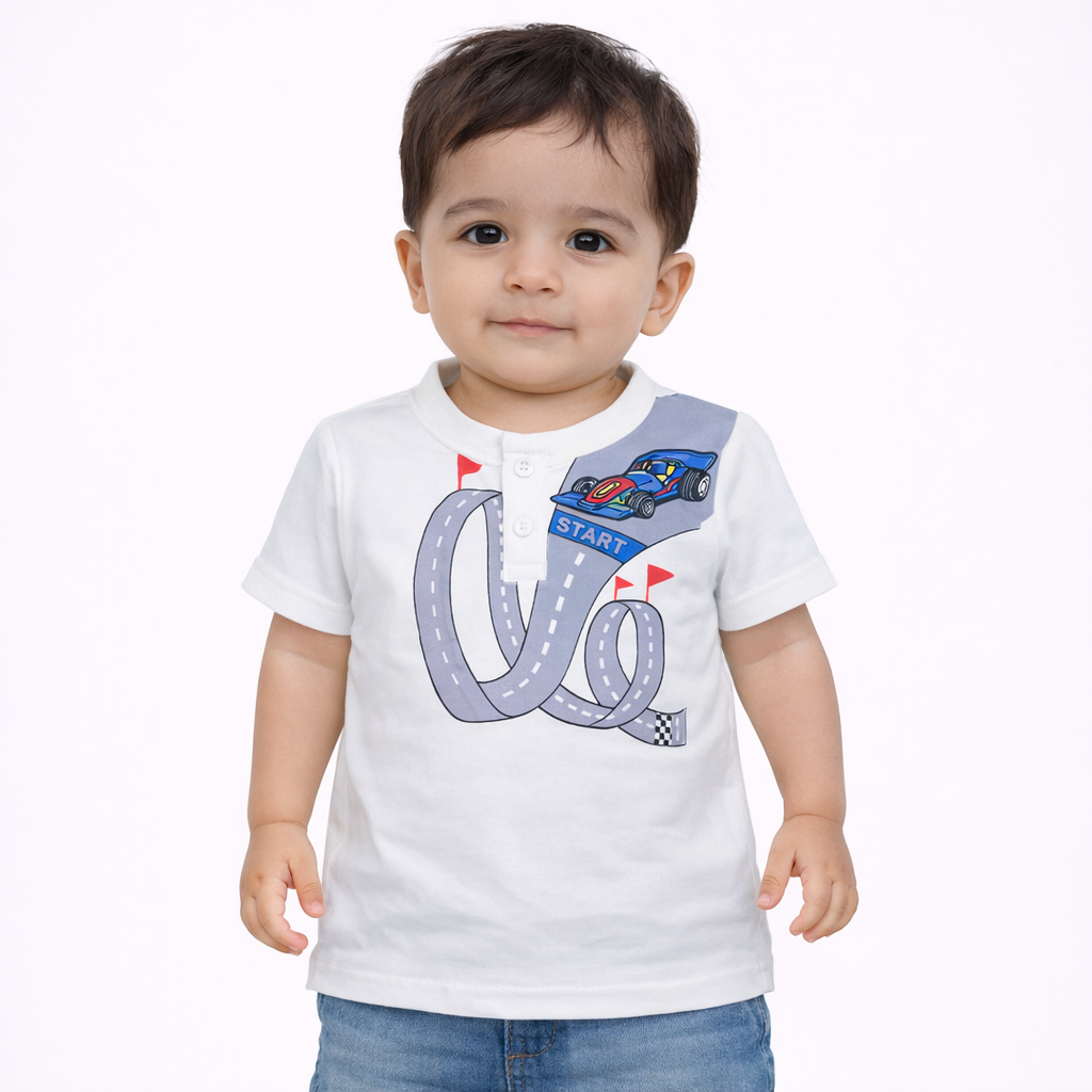 Start Your Engines Racing Henley T-Shirt