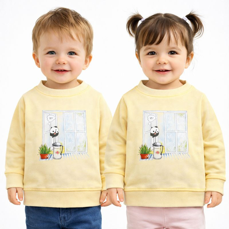 Ek Kawwa Piyasa Round Neck Sweatshirt - Cream