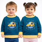 Abu Laye Motor Car Round Neck Sweatshirt - Deep Lagoon