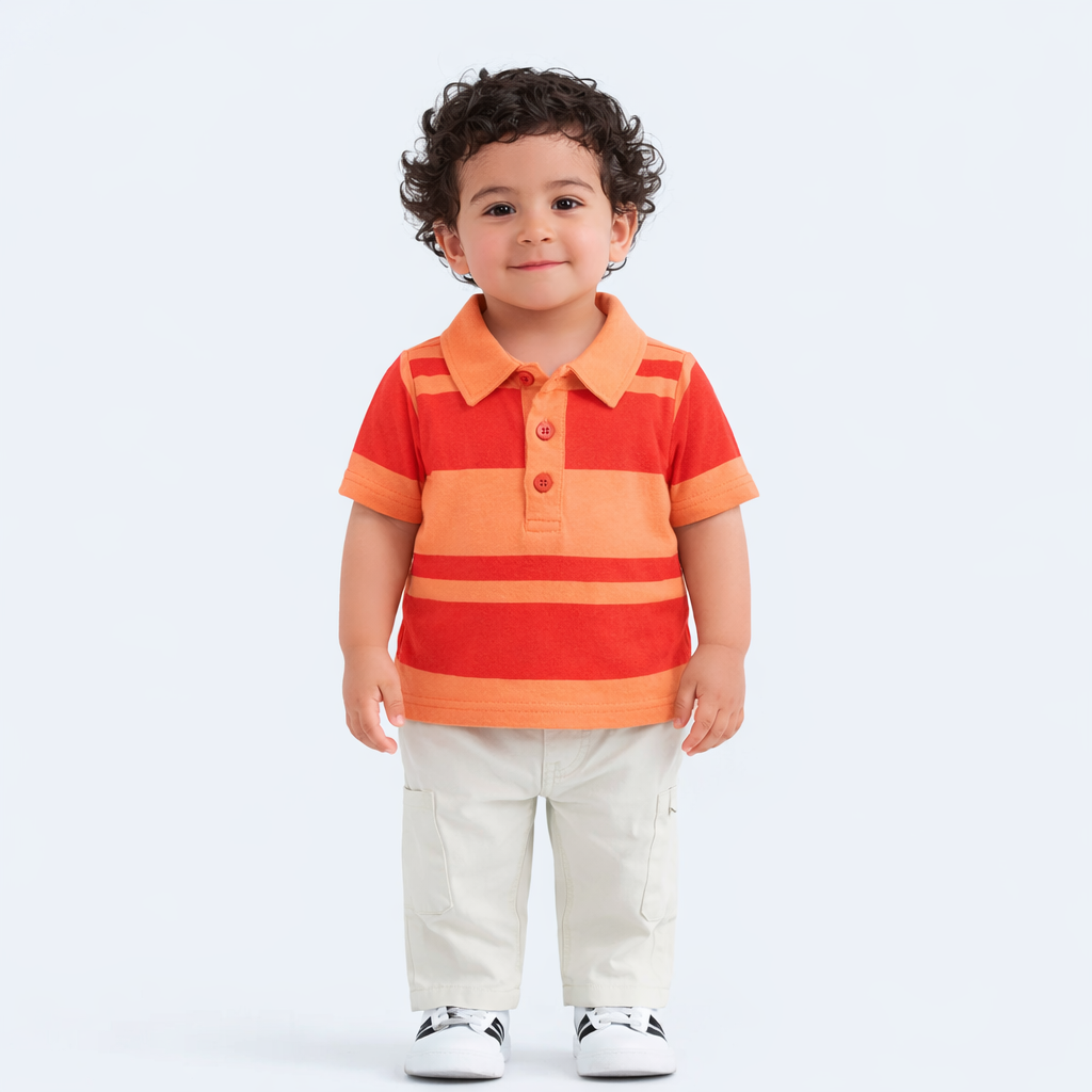 Sunset Stripe Polo