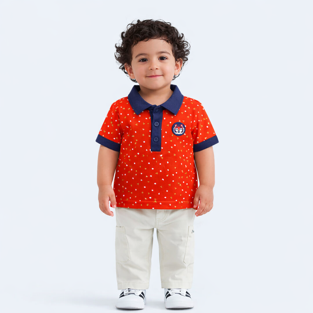 Tri-Pattern Adventure Polo